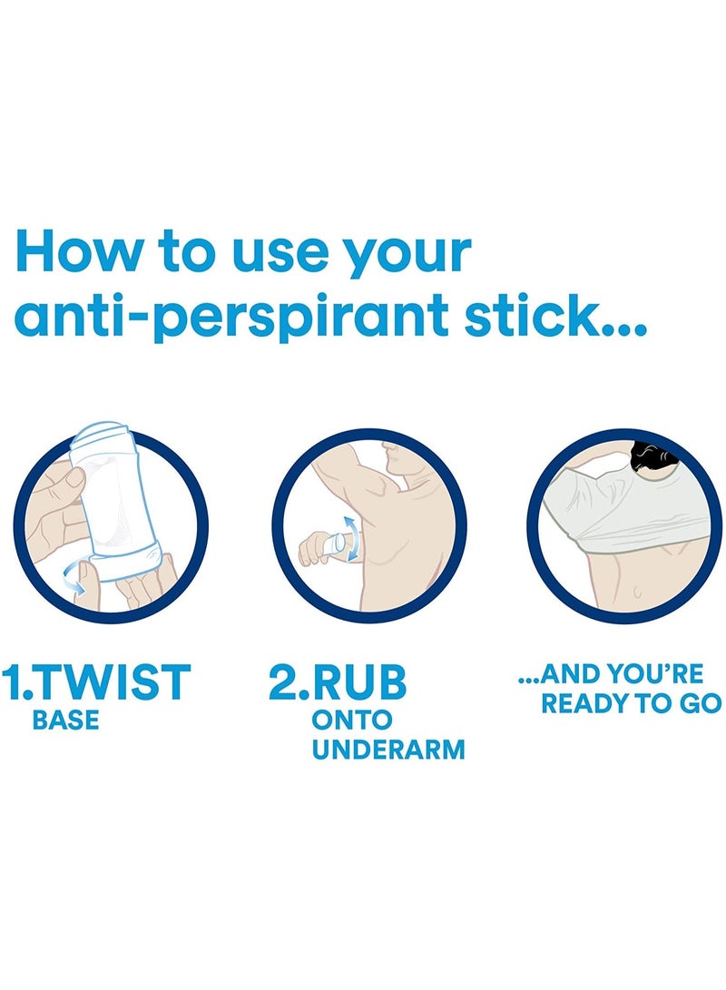 دوف مزيل عرق دوف مين+كير كلين كومفورت ستيك مع ربع كريم مرطب، مضاد للتعرق، حماية من التعرق تدوم 48 ساعة، 40 مل - Image 2